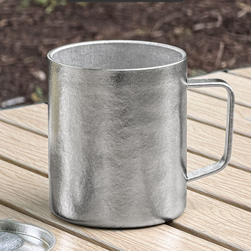 Beer Flight Set - 1 STUKS/SET, 500ml Pure Titanium Waterbeker/Reismok