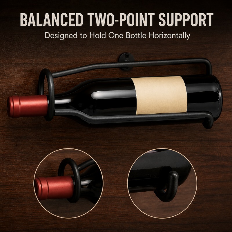 Wine Beer Rack - Wandmontage metalen wijnrek in moderne Europese