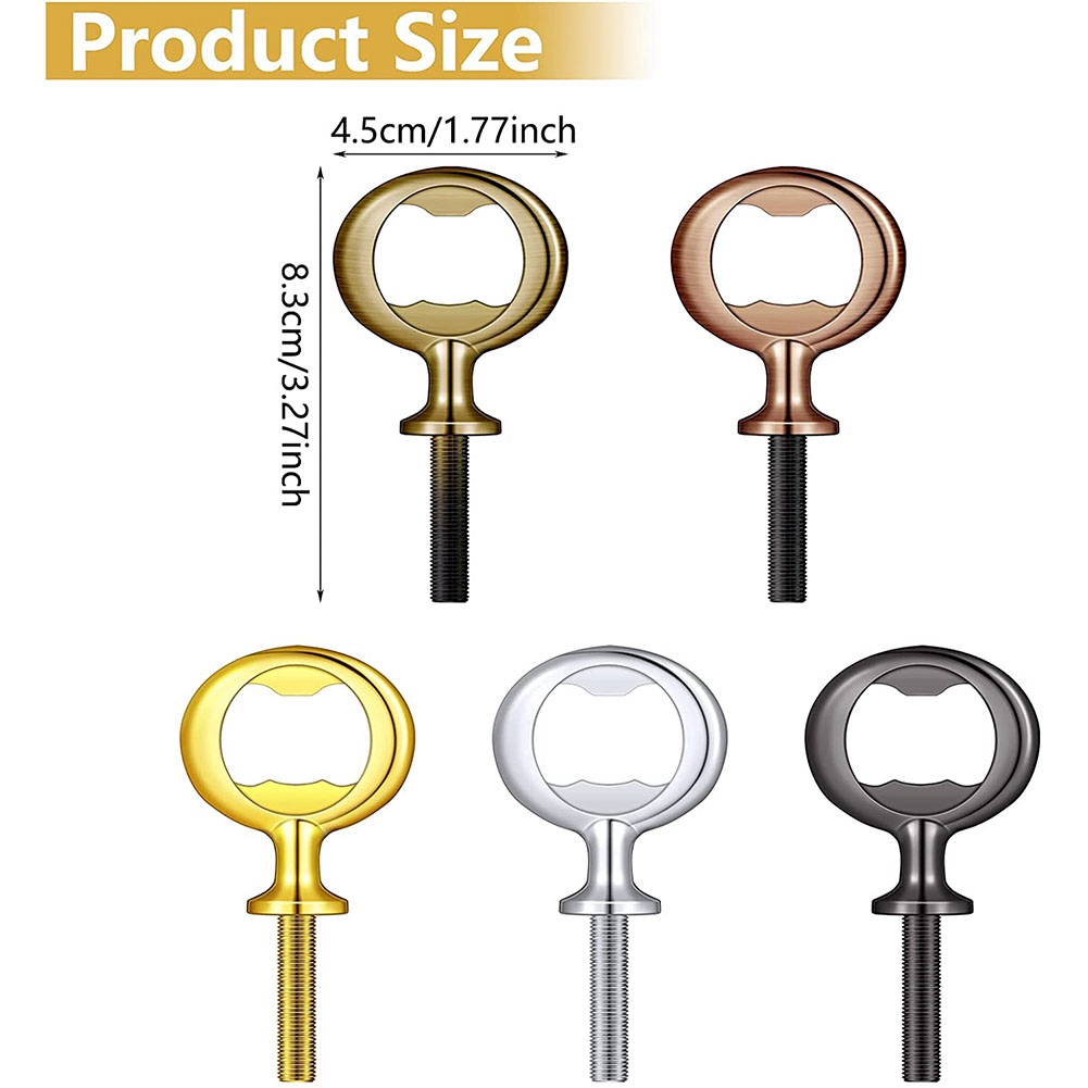 Beer Wine Kit - AEE6-7 Stuks Metalen Flesopener Blank RVS