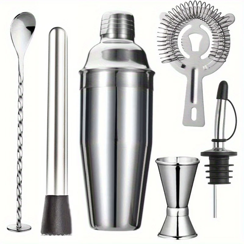 Muddler Cocktail Bar - RVS Cocktail Shaker Set met 750ml