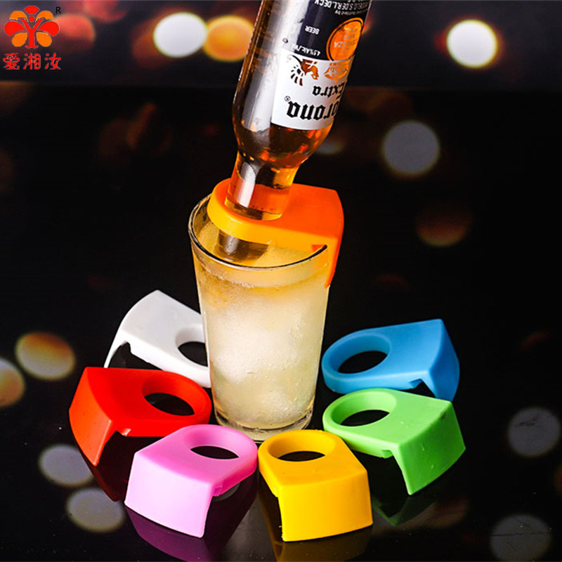 Wine Beer Rack - Aixiangru-Cocktailflesgesp Plastic wijnflessenrekhouder op glazen beker,