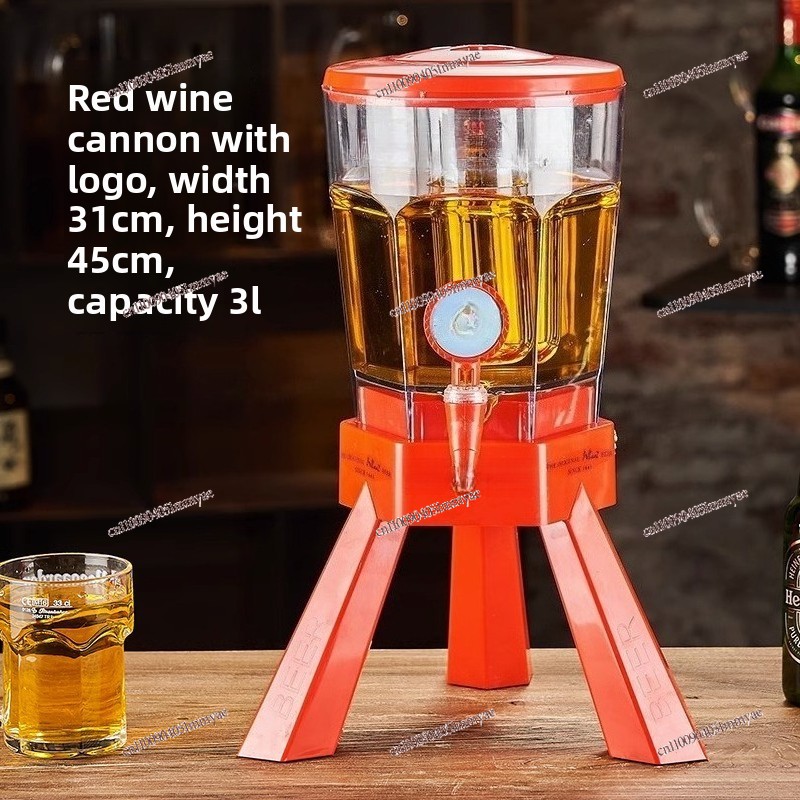 Wine Draft Beer - 3 Liter Bierfust met Tapkraan Wijnkanon