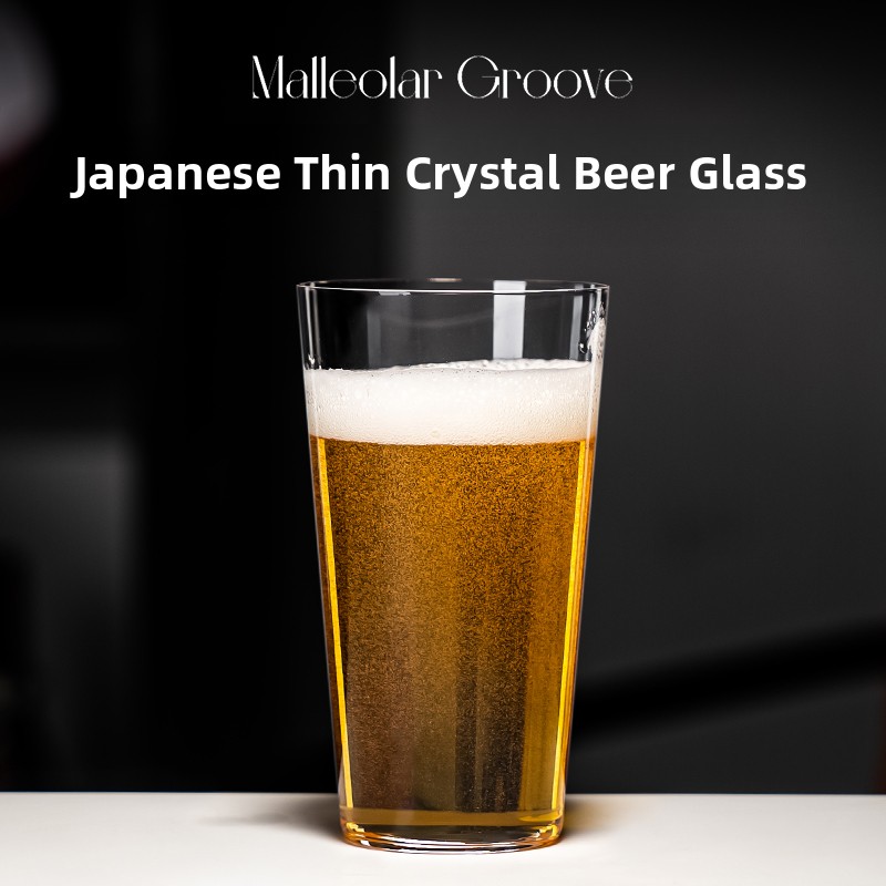 Craft Beer & Wine U- - Hoogwaardig Japans ambachtelijk kristallen glazen bierglas,