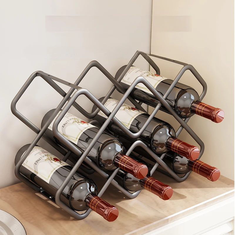 Wine Beer Rack - Metalen zeshoek wijnrek 5/8 roosters bierfles