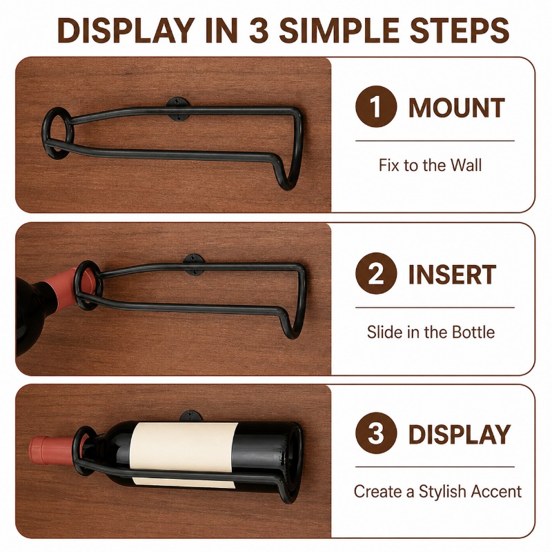 Wandmontage metalen wijnrek in - Wine Beer Rack recensie en prijs