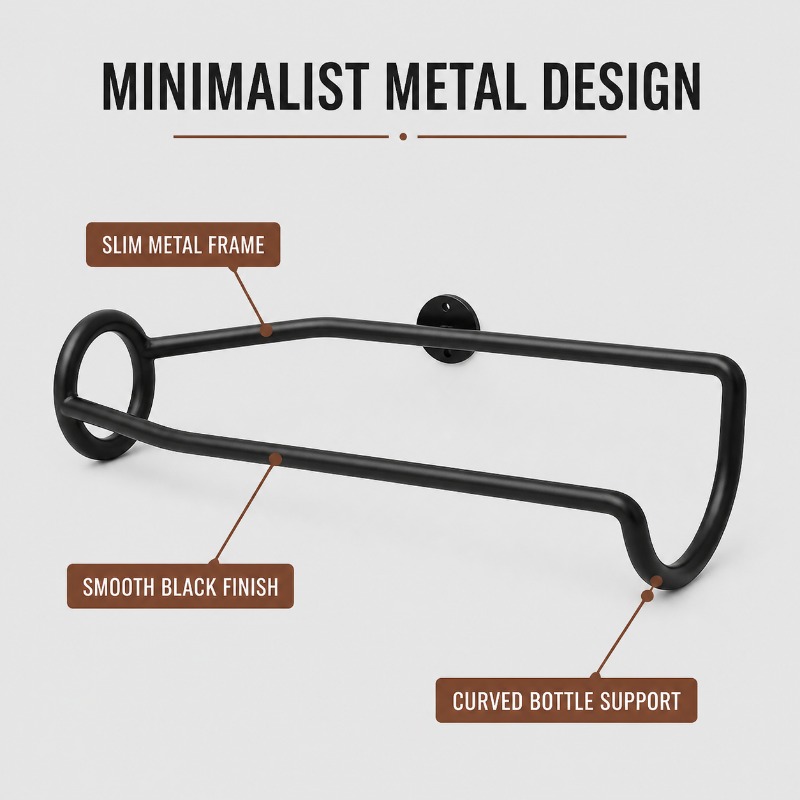 Wandmontage metalen wijnrek in - Wine Beer Rack recensie en prijs