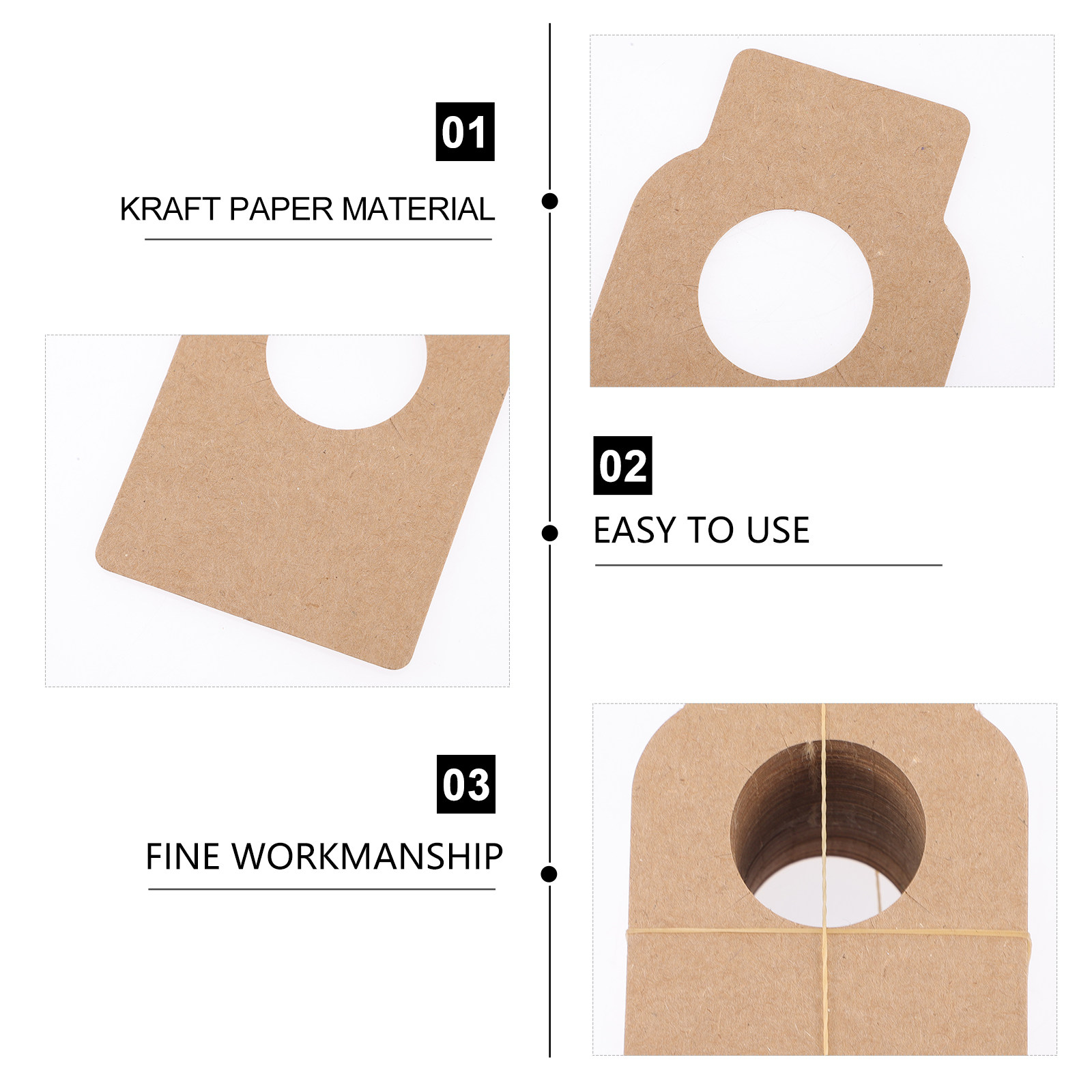 100 stuks Kraft hanglabels voo - Wine Beer Rack recensie en prijs