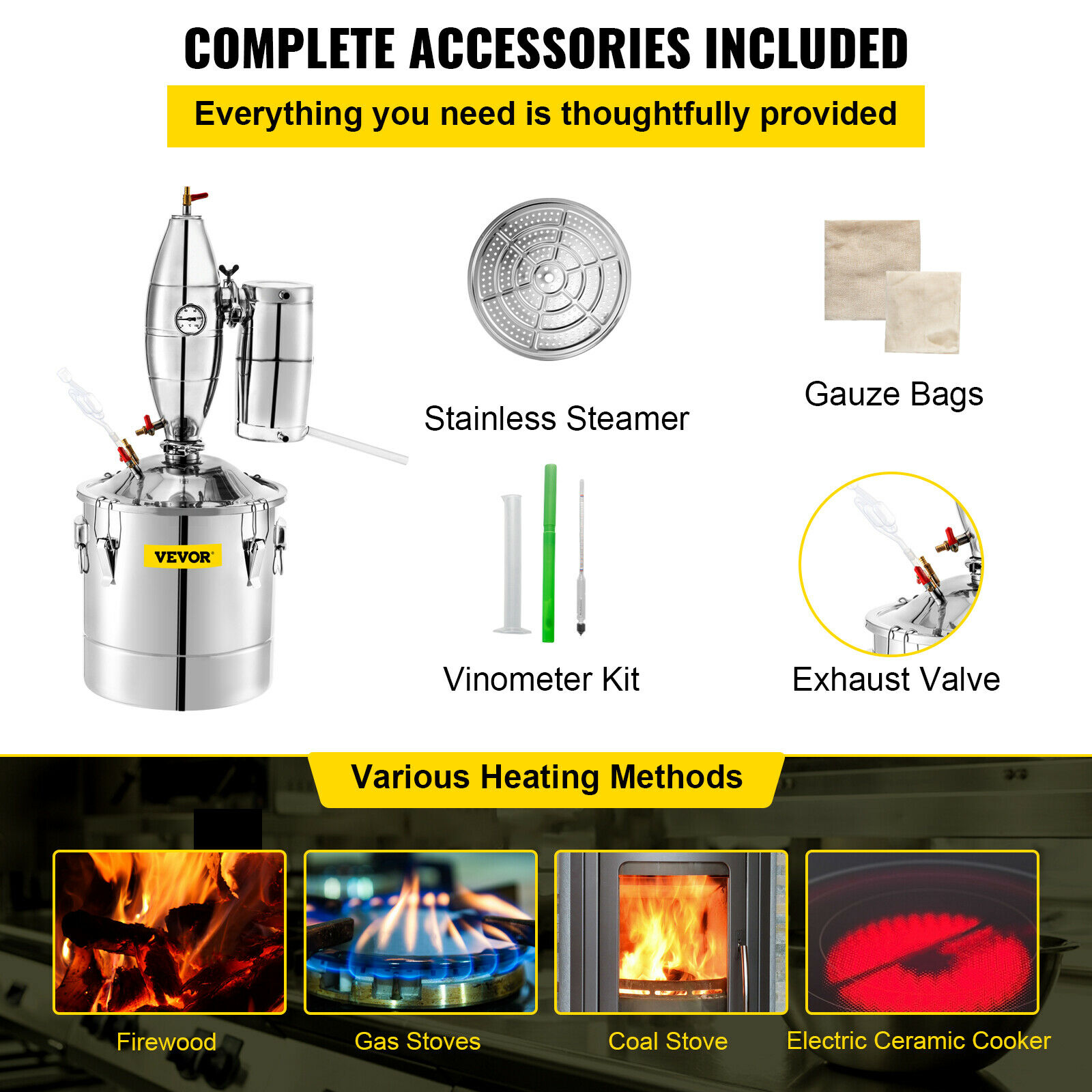 SucceBuy 20L-70L Alcohol Disti - Beer Wine Kit recensie en prijs